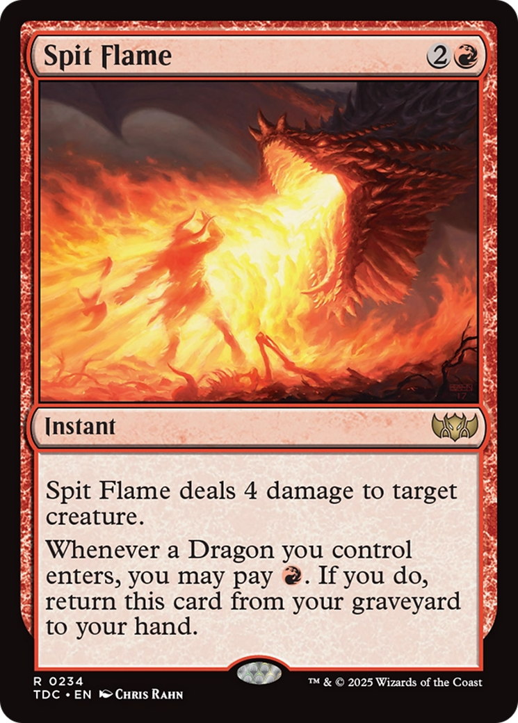 Spit Flame [Tarkir: Dragonstorm Commander] | Good Games Cannington