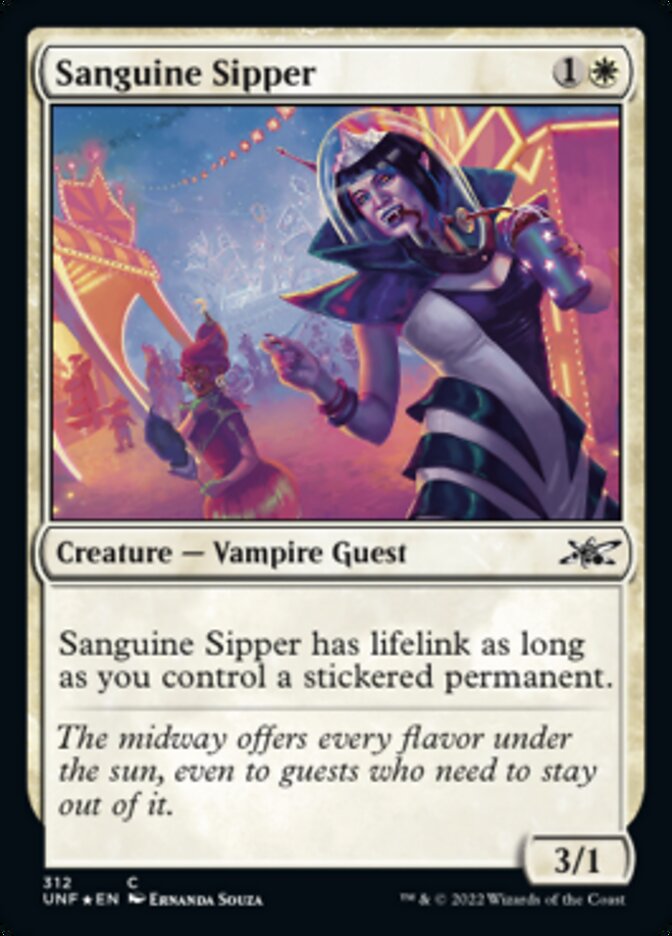 Sanguine Sipper (Galaxy Foil) [Unfinity] | Good Games Cannington