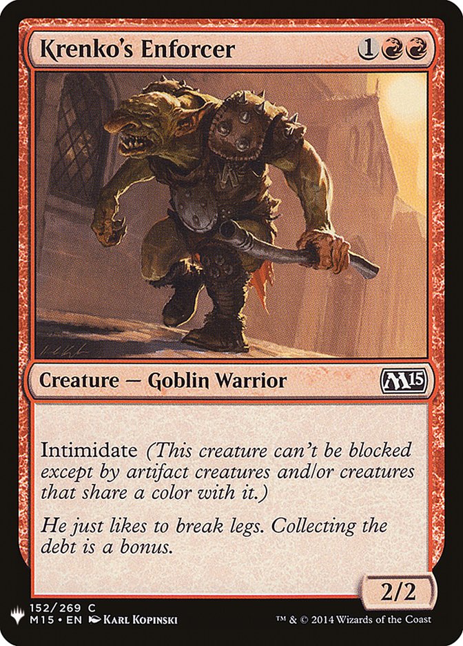 Krenko's Enforcer [Mystery Booster] | Good Games Cannington