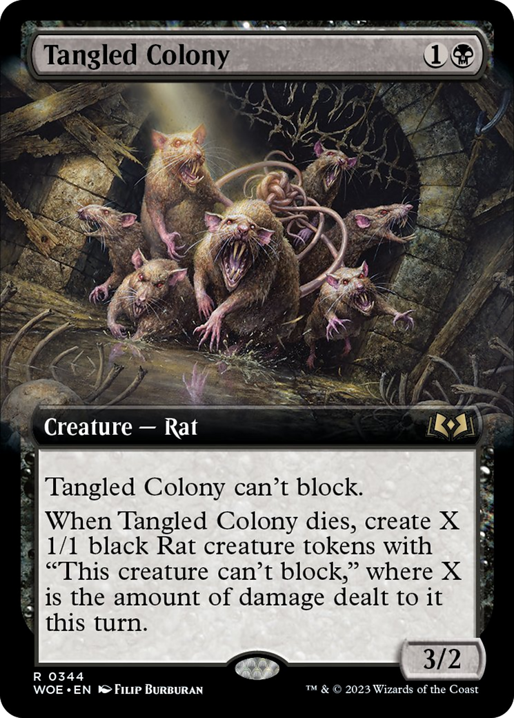 Tangled Colony (Extended Art) [Wilds of Eldraine] | Good Games Cannington