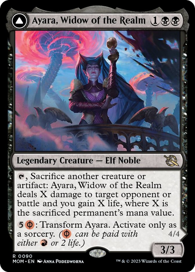 Ayara, Widow of the Realm // Ayara, Furnace Queen [March of the Machine] | Good Games Cannington