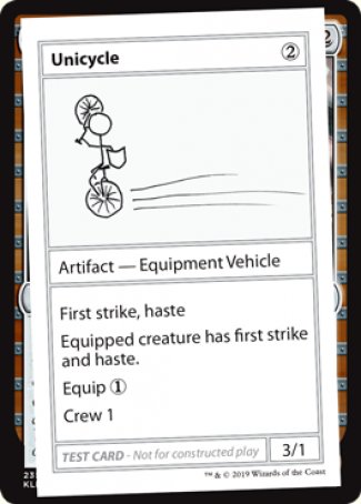 Unicycle (2021 Edition) [Mystery Booster Playtest Cards] | Good Games Cannington