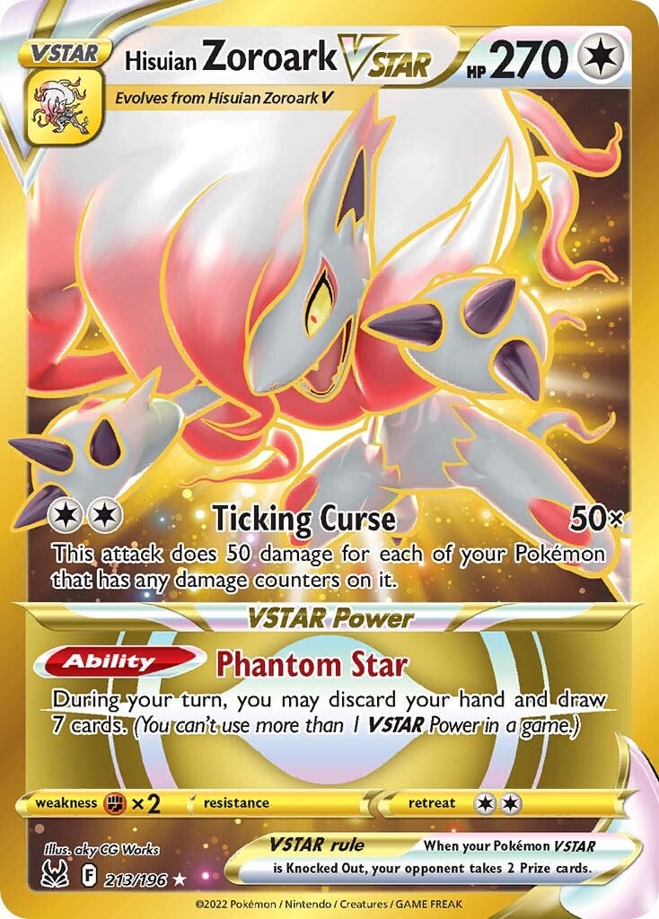 Hisuian Zoroark VSTAR (213/196) [Sword & Shield: Lost Origin] | Good Games Cannington