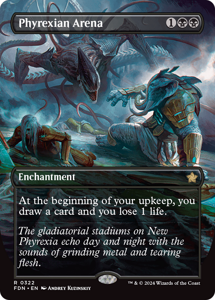 Phyrexian Arena (Borderless) [Foundations] | Good Games Cannington