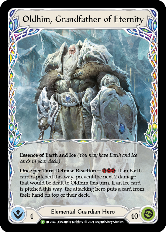 Oldhim, Grandfather of Eternity [HER042] (Promo)  Cold Foil | Good Games Cannington