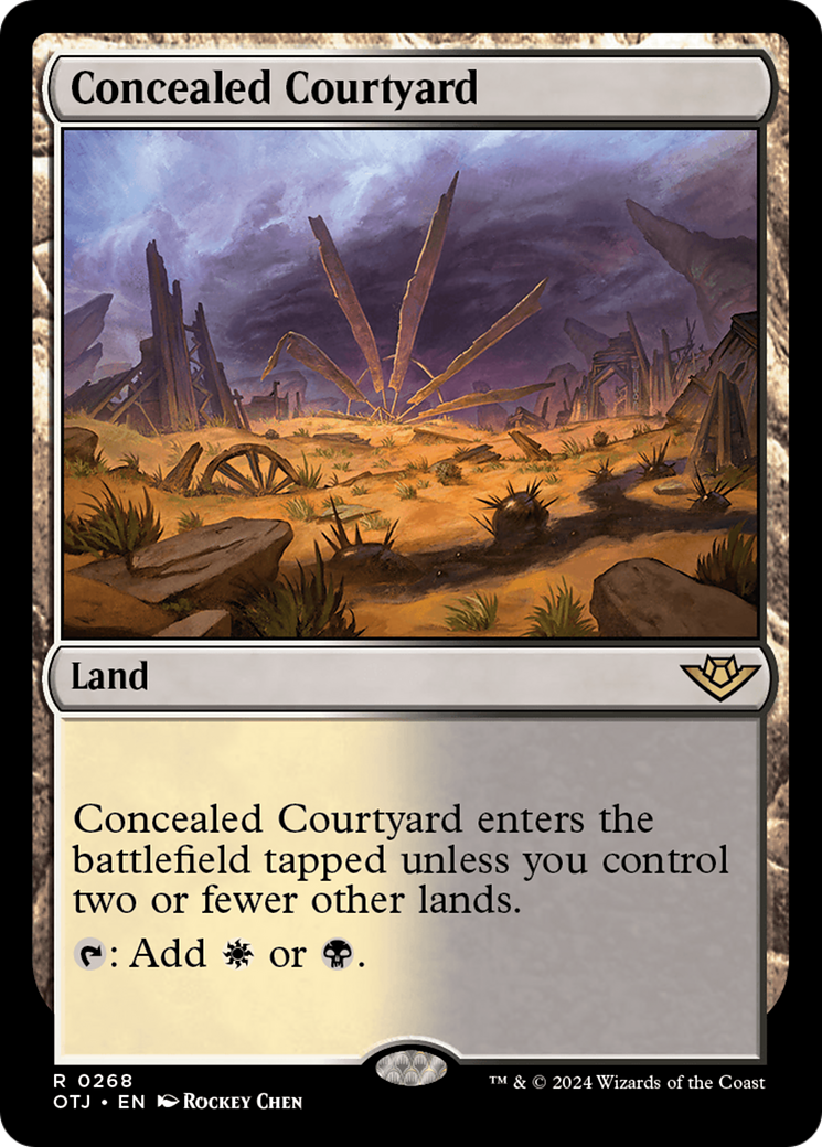 Concealed Courtyard [Outlaws of Thunder Junction] | Good Games Cannington