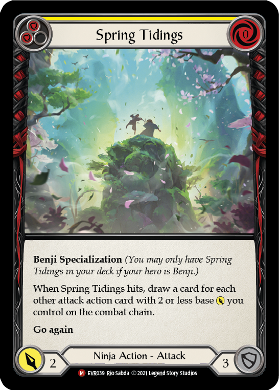 Spring Tidings [EVR039] (Everfest)  1st Edition Rainbow Foil | Good Games Cannington