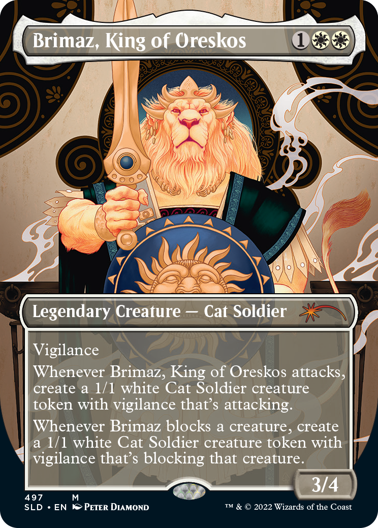 Brimaz, King of Oreskos (Borderless) [Secret Lair Drop Series] | Good Games Cannington
