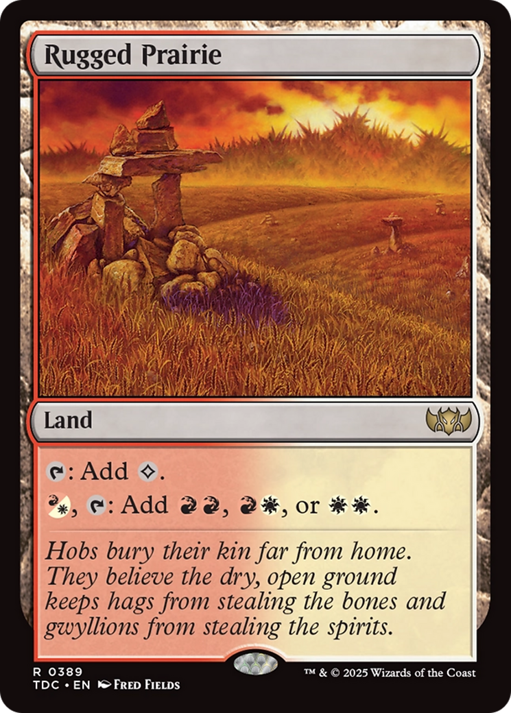 Rugged Prairie [Tarkir: Dragonstorm Commander] | Good Games Cannington