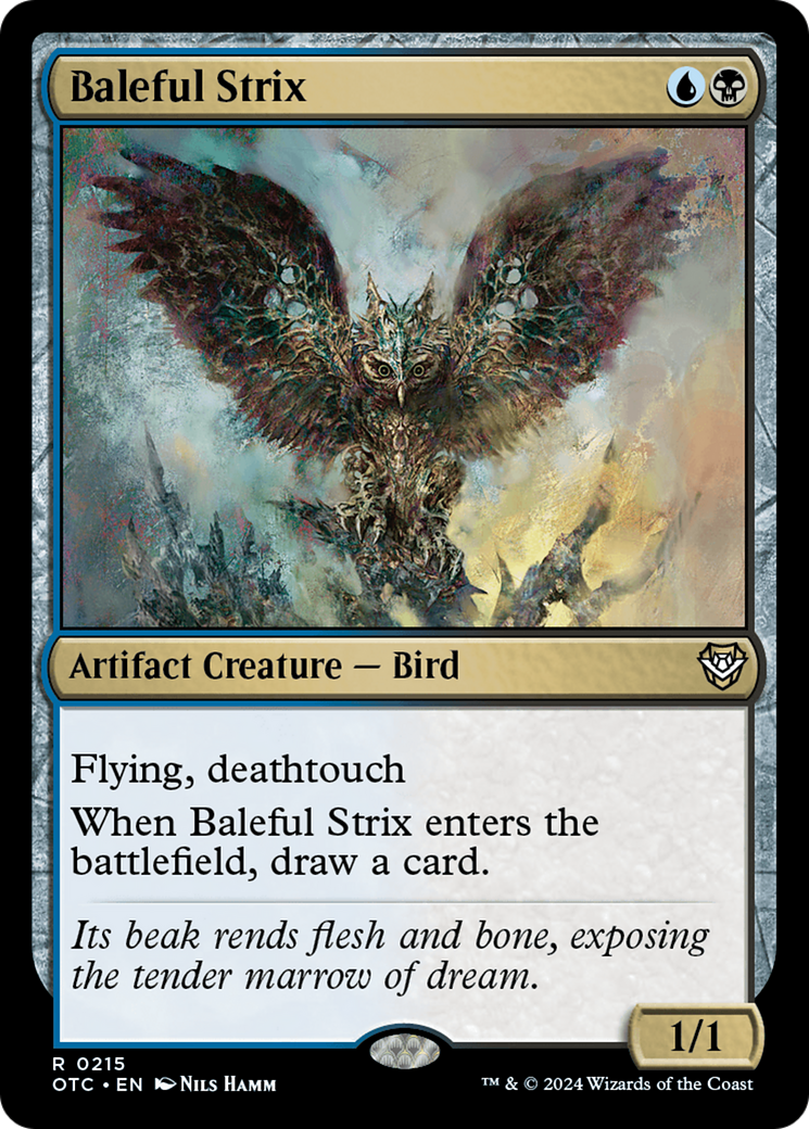 Baleful Strix [Outlaws of Thunder Junction Commander] | Good Games Cannington
