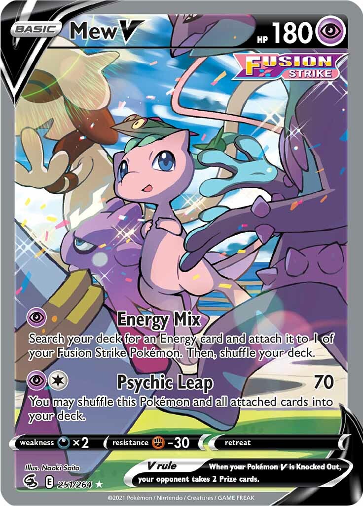 Mew V (251/264) [Sword & Shield: Fusion Strike] | Good Games Cannington