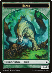 Cat Warrior // Beast (013) Double-Sided Token [Commander 2018 Tokens] | Good Games Cannington
