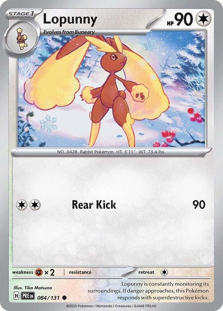 Lopunny (084/131) [Scarlet & Violet: Prismatic Evolutions] | Good Games Cannington