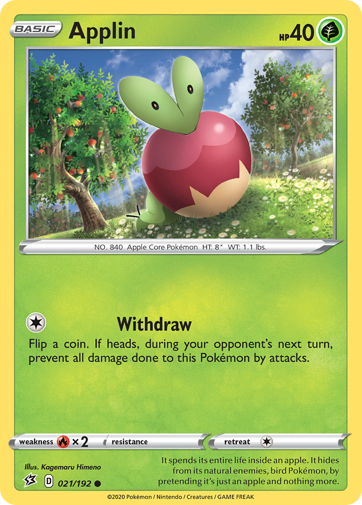 Applin (021/192) [Sword & Shield: Rebel Clash] | Good Games Cannington