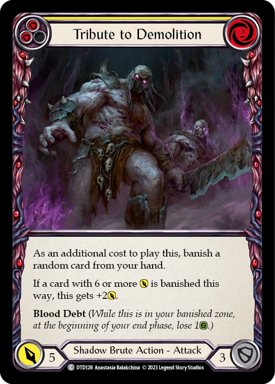 Tribute to Demolition (Yellow) [DTD128] (Dusk Till Dawn)  Rainbow Foil | Good Games Cannington
