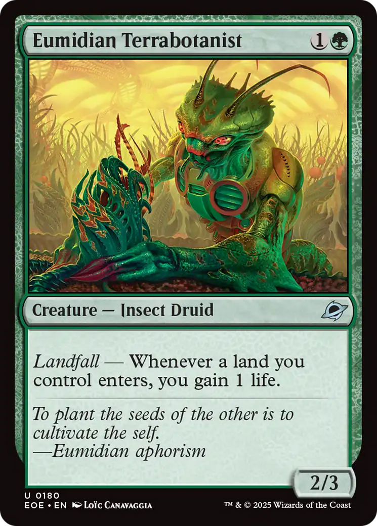 Eumidian Terrabotanist [Edge of Eternities] | Good Games Cannington