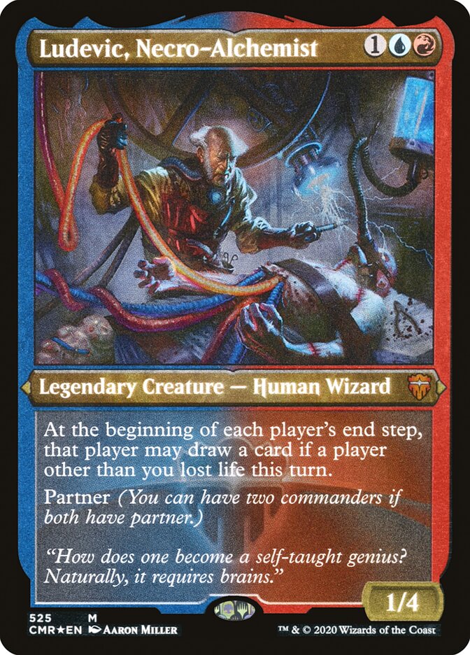Ludevic, Necro-Alchemist (Etched) [Commander Legends] | Good Games Cannington