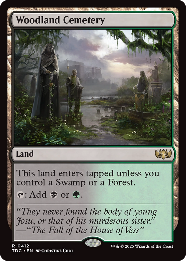 Woodland Cemetery [Tarkir: Dragonstorm Commander] | Good Games Cannington