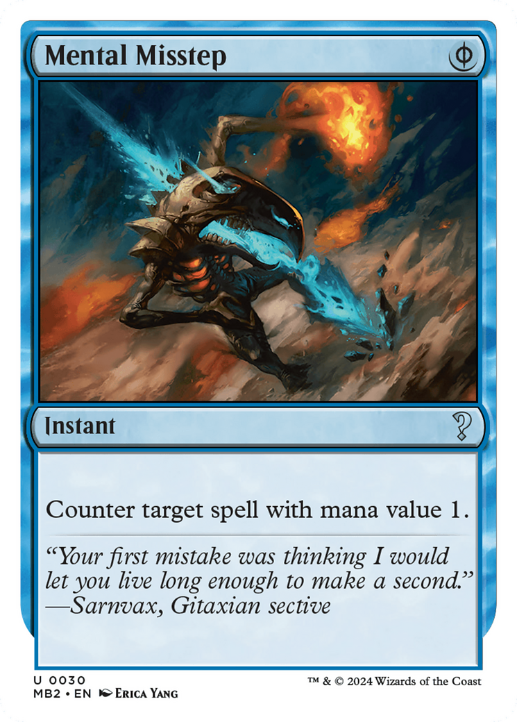 Mental Misstep (White Border) [Mystery Booster 2] | Good Games Cannington