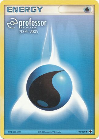 Water Energy (106/109) (2004 2005) [Professor Program Promos] | Good Games Cannington
