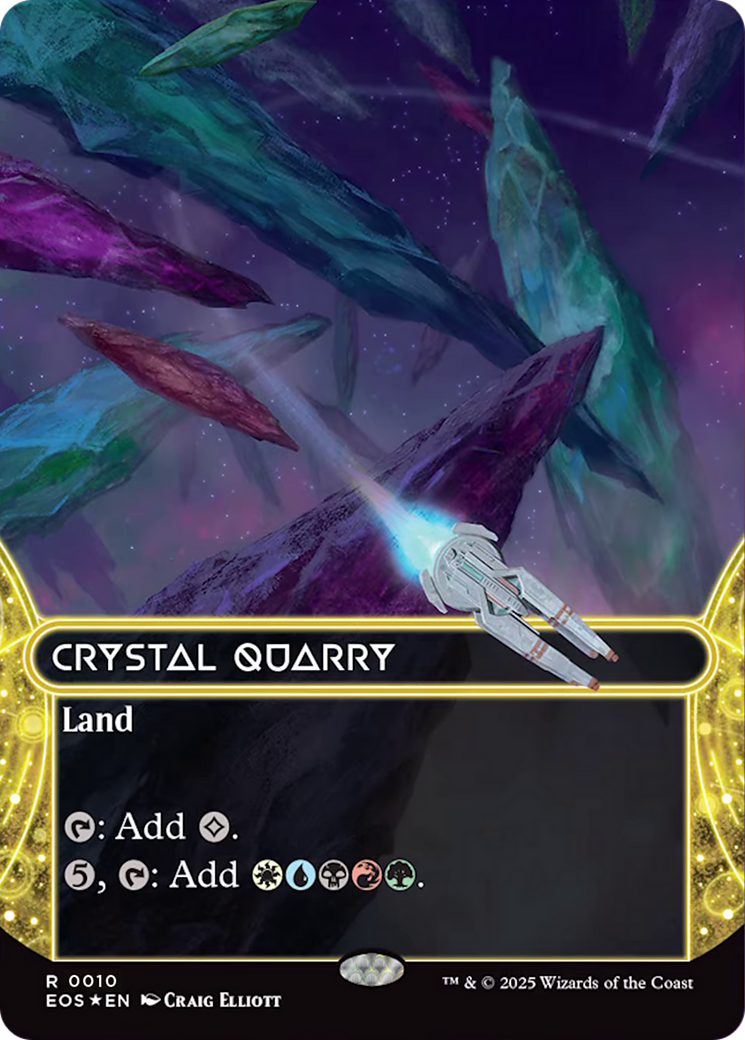 Crystal Quarry (0010) (Borderless) [Edge of Eternities: Stellar Sights] | Good Games Cannington