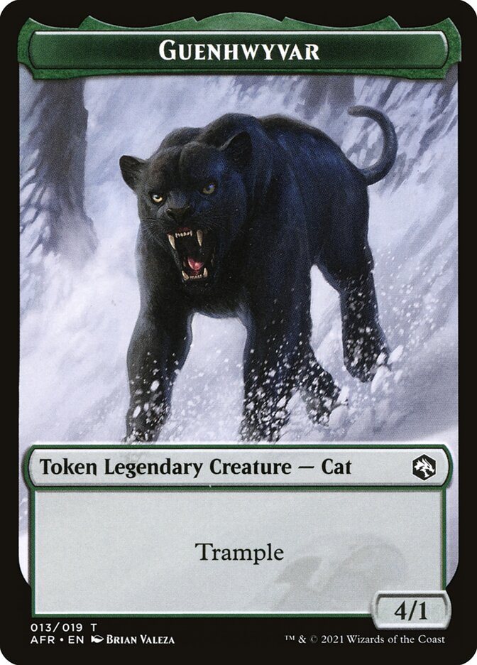 Dog Illusion // Guenhwyvar Double-Sided Token [Dungeons & Dragons: Adventures in the Forgotten Realms Tokens] | Good Games Cannington