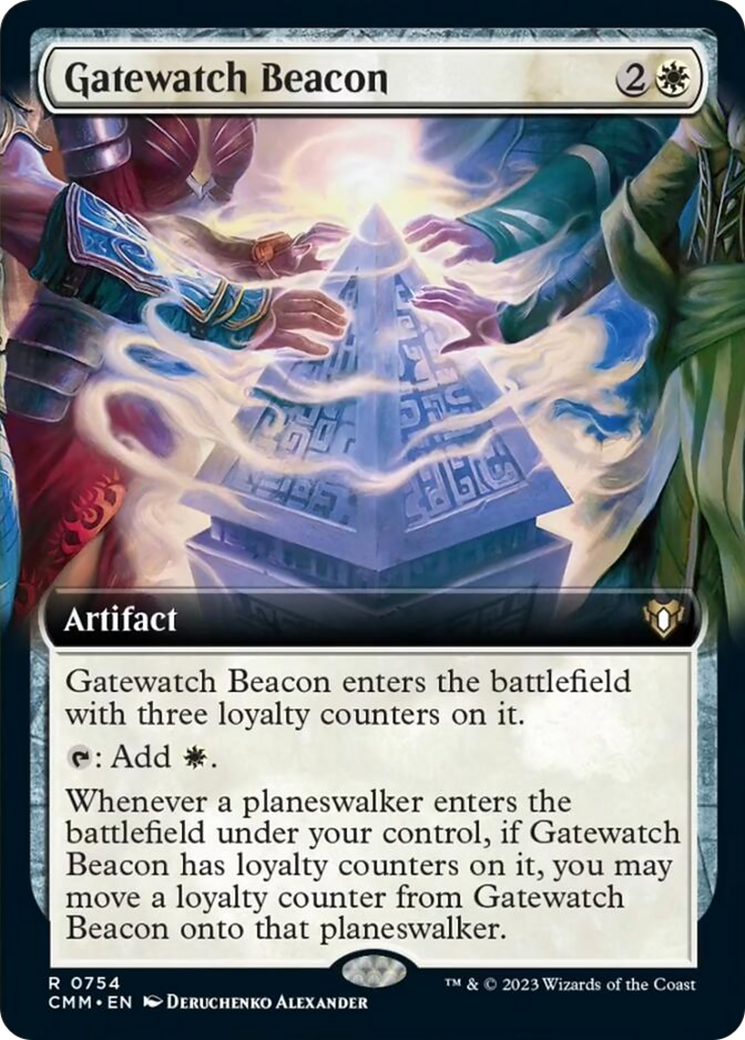 Gatewatch Beacon (Extended Art) [Commander Masters] | Good Games Cannington