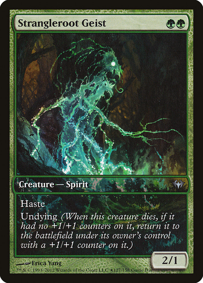 Strangleroot Geist (Game Day) [Dark Ascension Promos] | Good Games Cannington