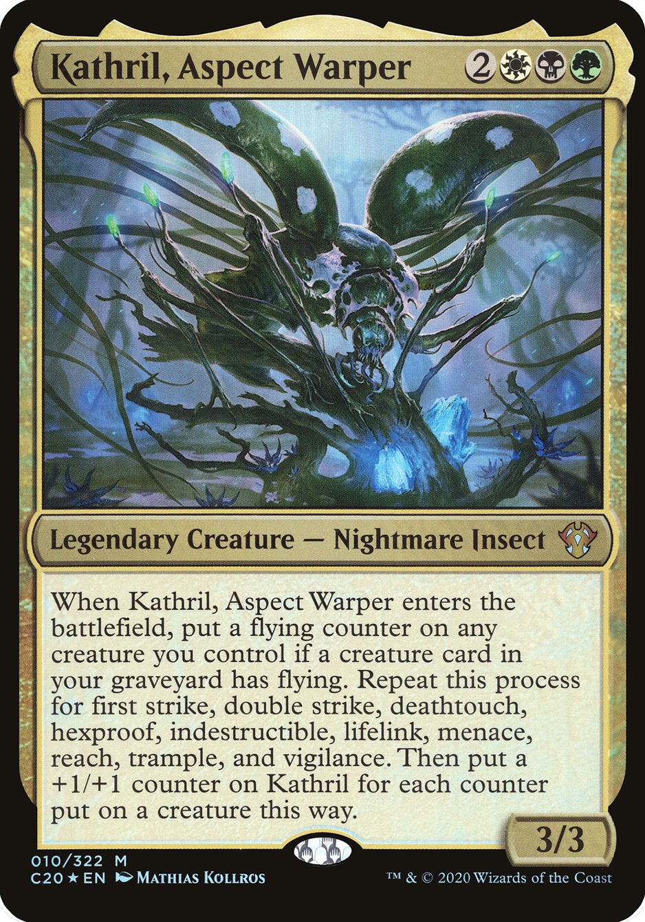 Kathril, Aspect Warper (Oversized) [Commander 2020 Oversized] | Good Games Cannington