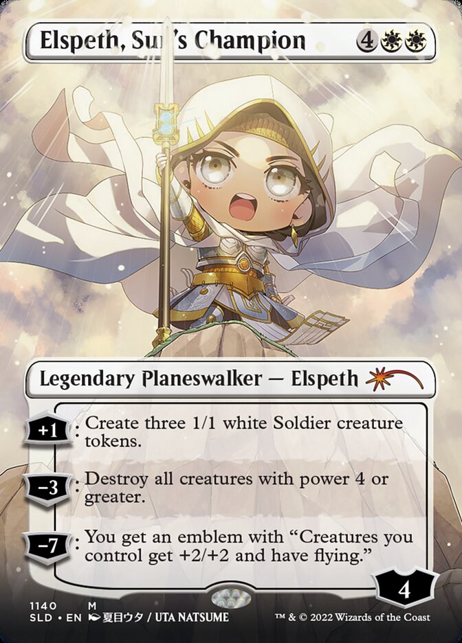 Elspeth, Sun's Champion (Borderless) (1140) [Secret Lair Drop Series] | Good Games Cannington