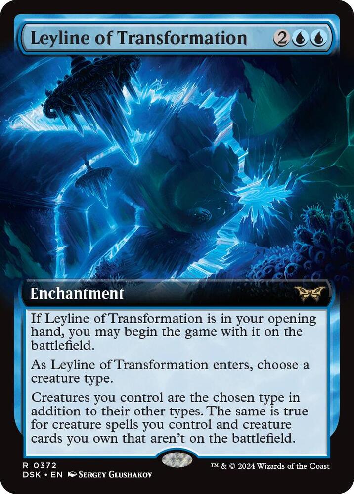 Leyline of Transformation Extended Art 372 (Duskmourn: House of Horror)  - Foil | Good Games Cannington