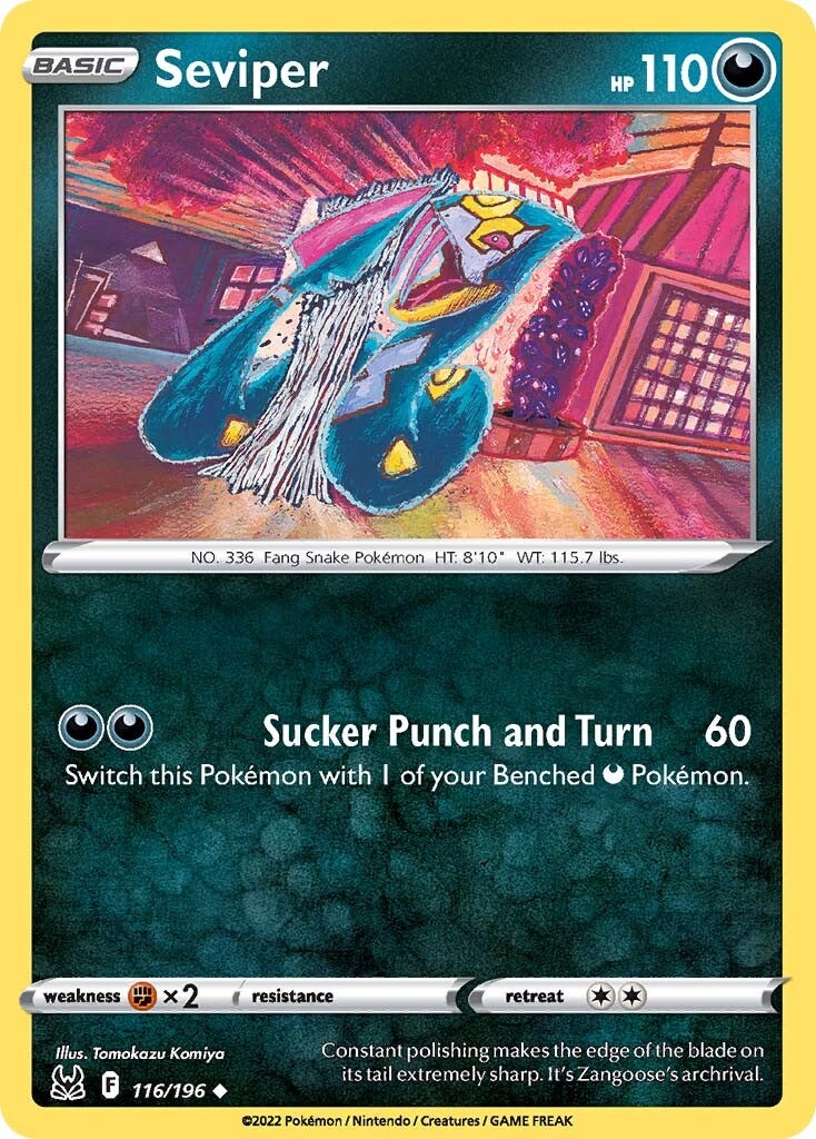 Seviper (116/196) [Sword & Shield: Lost Origin] | Good Games Cannington