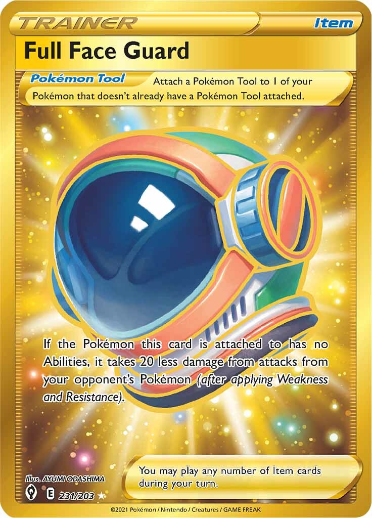 Full Face Guard (231/203) [Sword & Shield: Evolving Skies] | Good Games Cannington