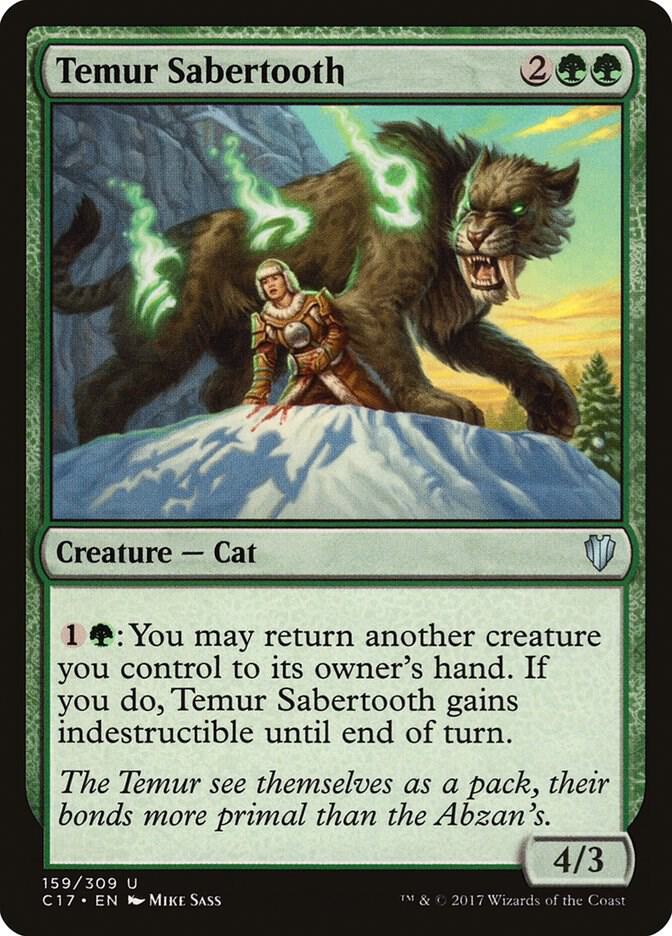 Temur Sabertooth 159/309 (Commander 2017)  | Good Games Cannington