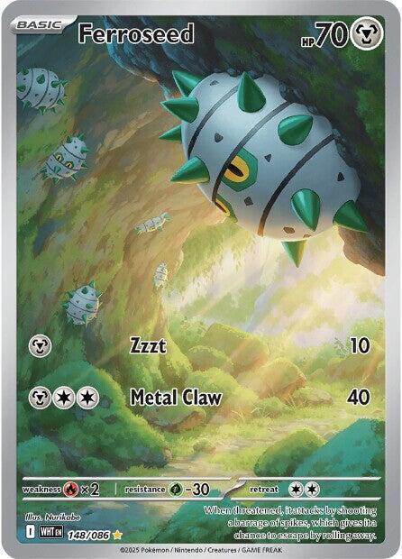 Ferroseed 148/086 (SV: White Flare)  - Holofoil | Good Games Cannington