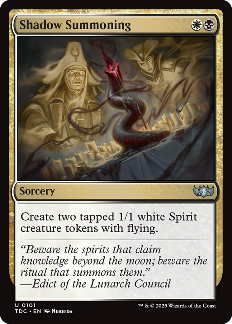 Shadow Summoning [Tarkir: Dragonstorm Commander] | Good Games Cannington