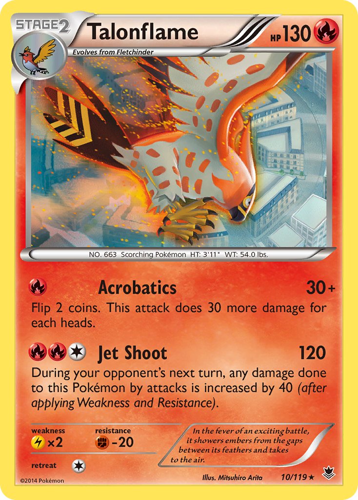 Talonflame (10/119) (Theme Deck Exclusive) [XY: Phantom Forces] | Good Games Cannington
