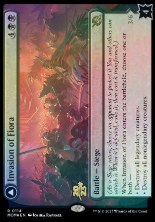Invasion of Fiora // Marchesa, Resolute Monarch [March of the Machine Prerelease Promos] | Good Games Cannington