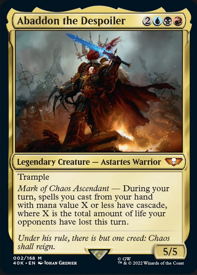 Abaddon the Despoiler (Surge Foil) [Warhammer 40,000] | Good Games Cannington