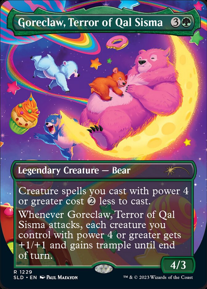 Goreclaw, Terror of Qal Sisma (Borderless) [Secret Lair Drop Series] | Good Games Cannington
