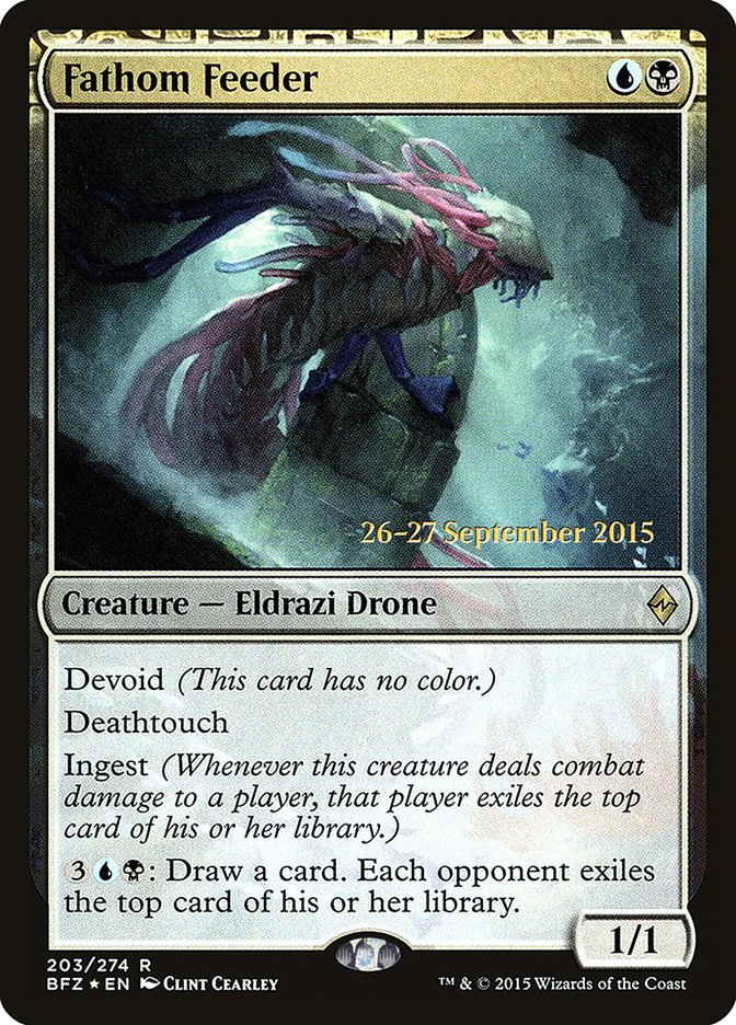 Fathom Feeder [Battle for Zendikar Prerelease Promos] | Good Games Cannington