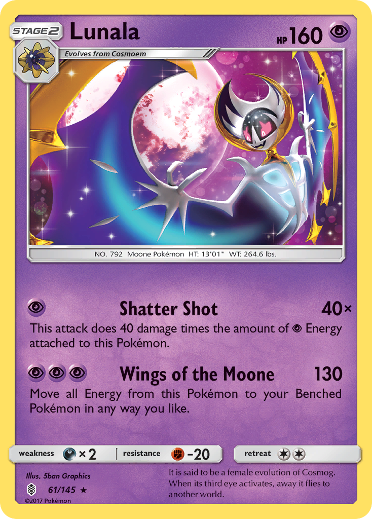 Lunala (61/145) [Sun & Moon: Guardians Rising] | Good Games Cannington