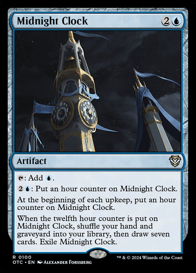 Midnight Clock 100/342 (Commander: Outlaws of Thunder Junction)  | Good Games Cannington