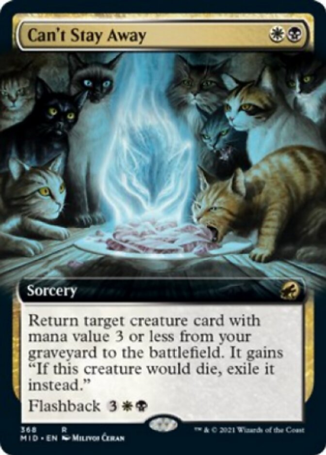 Can't Stay Away (Extended Art) [Innistrad: Midnight Hunt] | Good Games Cannington