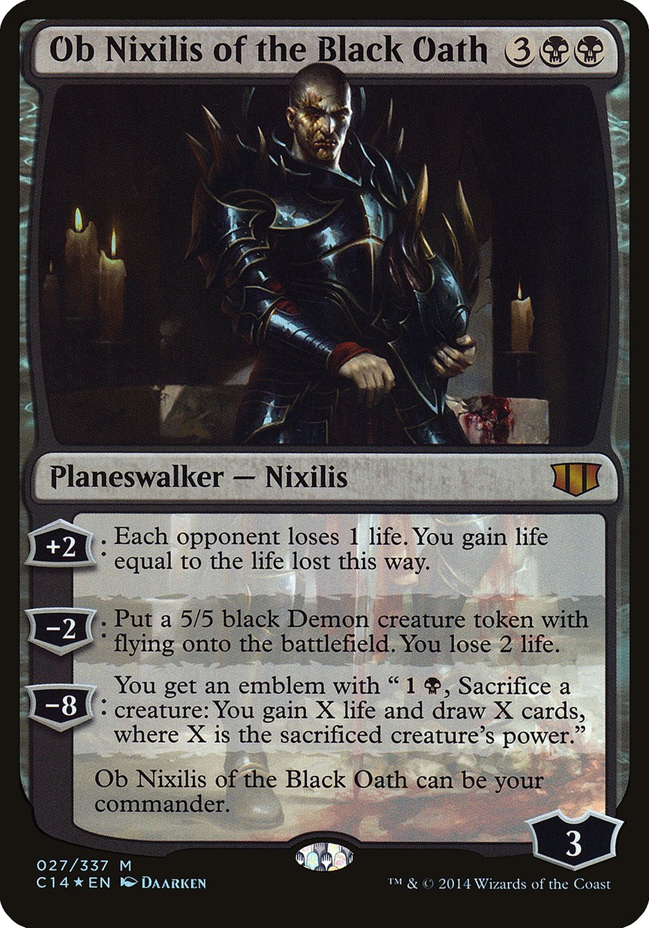 Ob Nixilis of the Black Oath (Oversized) [Commander 2014 Oversized] | Good Games Cannington