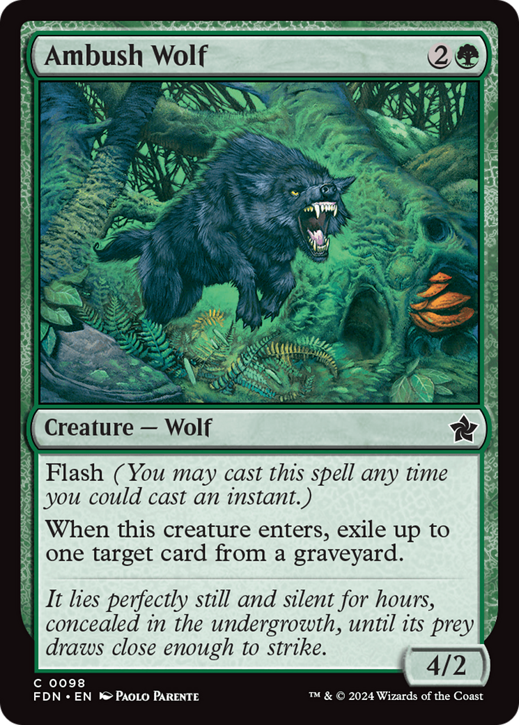 Ambush Wolf [Foundations] | Good Games Cannington