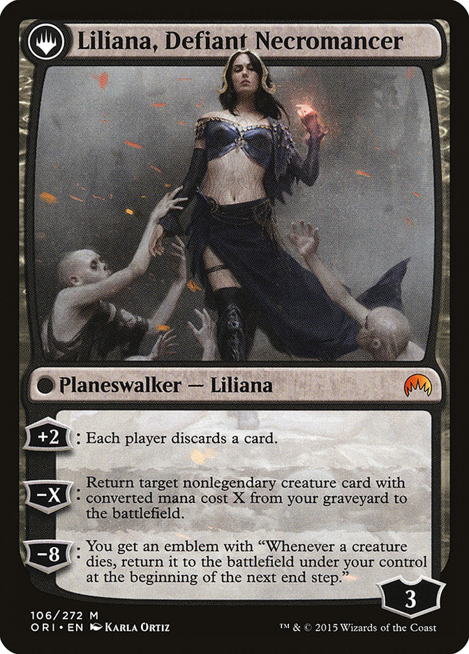 Liliana, Heretical Healer // Liliana, Defiant Necromancer [Magic Origins] | Good Games Cannington