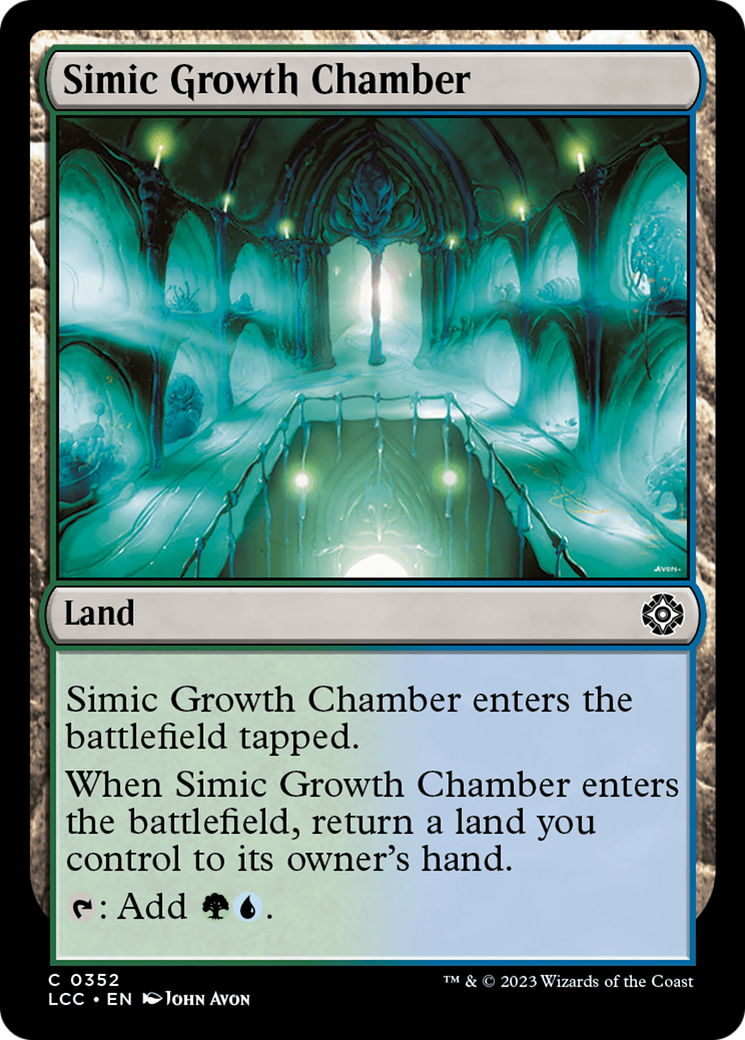 Simic Growth Chamber [The Lost Caverns of Ixalan Commander] | Good Games Cannington
