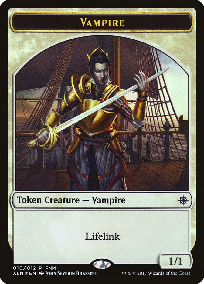Vampire // Treasure Double-Sided Token [Friday Night Magic 2017] | Good Games Cannington
