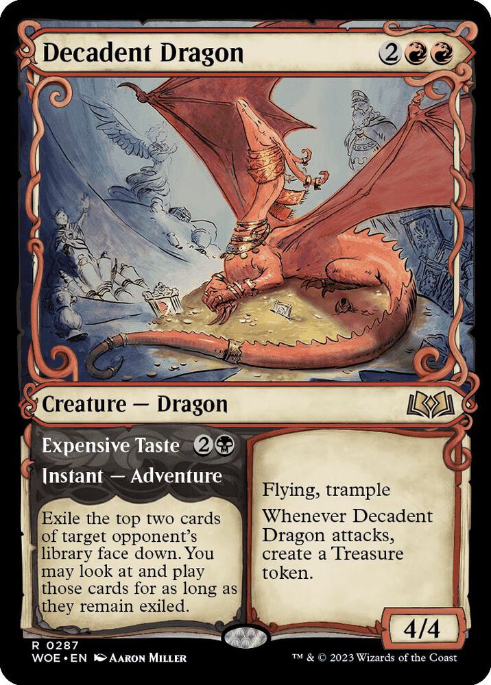 Decadent Dragon // Expensive Taste 287 (Wilds of Eldraine)  - Showcase | Good Games Cannington